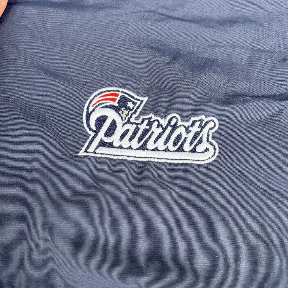 Vintage‎ Reebok Football Jacket NE Patriots NFL Zip Up Hooded Adult Size XL
